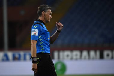 Hakem, Cenova, İtalya 'da Hellas Verona' ya karşı yapılan Cenova davasında Massimo Irrati - LM / Danilo Vigo