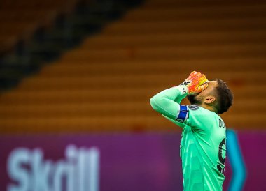 AC Milan 'dan Gianluigi Donnarumma, AC Milan ile Cagliari Calcio arasında 1 Ağustos 2020' de San Siro Stadyumu 'nda oynanan 2019 / 20 karşılaşmasında - Fotoğraf: Fabrizio Carabelli / LM