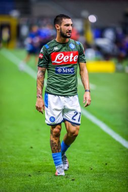 SSC Napolili Matteo Politano Serie A 2019 / 20 karşılaşmasında FC Internazionale ile SSC Napoli arasında 28 Temmuz 2020 'de San Siro Stadyumu' nda oynanan karşılaşma - Fotoğraf: Fabrizio Carabelli / LM