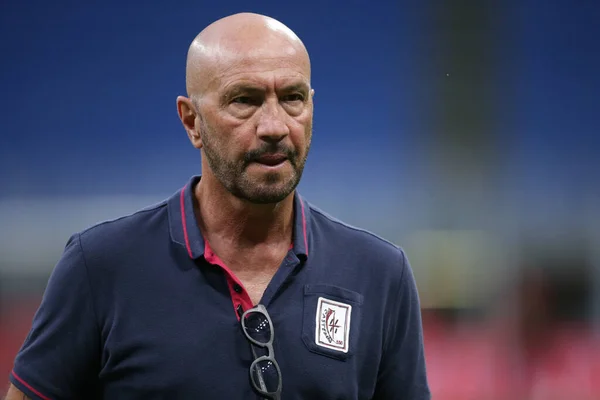Entrenador Jefe Walter Zenga Cagliari Durante Milan Cagliari Calcio Stadio — Foto de Stock