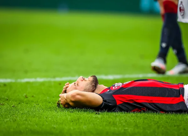 Hakan Calhanoglu Dari Milan Selama Pertandingan Serie 2019 Antara Milan — Stok Foto
