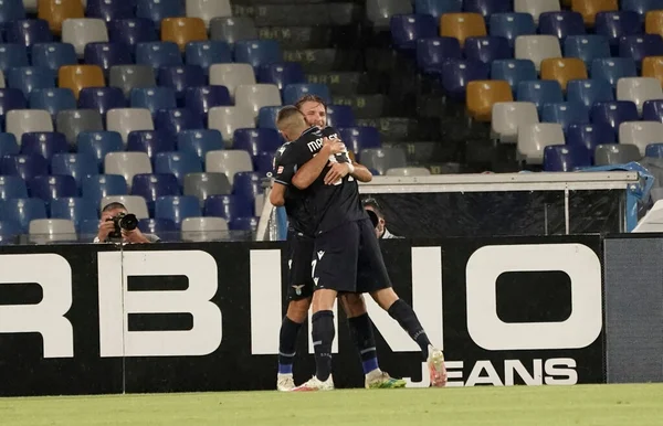 Ciro Inmobile Lazio Celebra Después Anotar Primer Gol Durante Partido — Foto de Stock