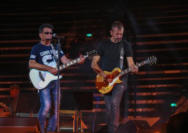 Edoardo Bennato sırasında edoardo bennato giuseppe scarpato - Verona, İtalya 'da Arena di Verona' da Güzellik Festivali, 12 Eylül 2020 - LM / Giancarlo Dalla Riva
