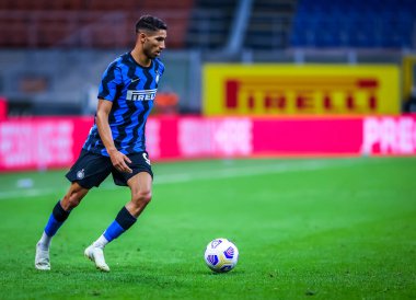 FC Internazionale 'den Achraf Hakimi FC Internazionale - FC Internazionale - AC Pisa 1909, San Siro Stadyumu - Fotoğraf Fabrizio Carabelli / LM