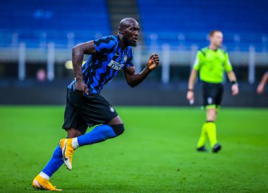 FC Internazionale 'den Romelu Lukaku, FC Internazionale - FC Internazionale - AC Pisa 1909, San Siro Stadyumu - Fotoğraf Fabrizio Carabelli / LM