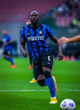 FC Internazionale 'den Romelu Lukaku, FC Internazionale - FC Internazionale - AC Pisa 1909, San Siro Stadyumu - Fotoğraf Fabrizio Carabelli / LM