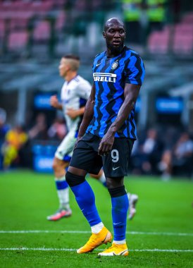 FC Internazionale 'den Romelu Lukaku, FC Internazionale - FC Internazionale - AC Pisa 1909, San Siro Stadyumu - Fotoğraf Fabrizio Carabelli / LM