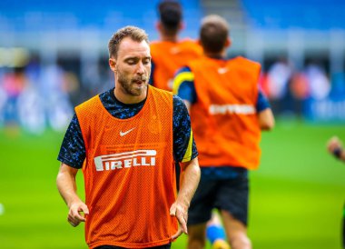 FC Internazionale 'den Christian Eriksen FC Internazionale ile AC Pisa 1909 arasındaki 2020 / 21 sezonunda 19 Eylül 2020 - Fotoğraf Fabrizio Carabelli / LM