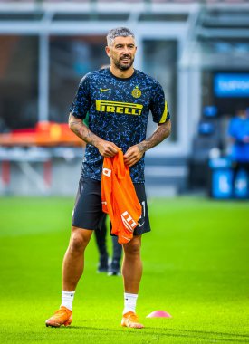FC Internazionale 'den Aleksandar Kolarov, FC Internazionale - FC Internazionale - AC Pisa 1909, San Siro Stadyumu - Fotoğraf Fabrizio Carabelli / LM
