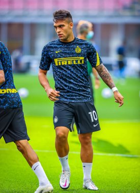 FC Internazionale 'den Lautaro Martnez, FC Internazionale - FC Internazionale - AC Pisa 1909, San Siro Stadyumu - Fotoğraf Fabrizio Carabelli / LM 