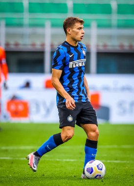 FC Internazionale 'den Nicolo Barella FC Internazionale - FC Internazionale - San Siro Stadyumu' nda 19 Eylül 2020 - Fotoğraf Fabrizio Carabelli / LM