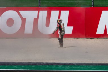Takaaki Nakagami kazası - San Marino ve Riviera di Rimini Grand Prix sırasında Icr honda idemitsu - Misano Marco Simoncelli Dünya Pisti 'nde ücretsiz 4 ve Q uygulaması, misano adriatico, İtalya, 19 Eylül 2020 - LM / Alessio Marini