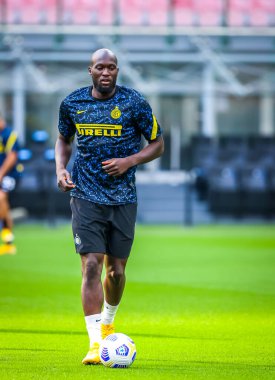 FC Internazionale 'den Romelu Lukaku, FC Internazionale - FC Internazionale - AC Pisa 1909, San Siro Stadyumu - Fotoğraf Fabrizio Carabelli / LM