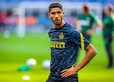 FC Internazionale 'den Achraf Hakimi FC Internazionale - FC Internazionale - AC Pisa 1909, San Siro Stadyumu - Fotoğraf Fabrizio Carabelli / LM