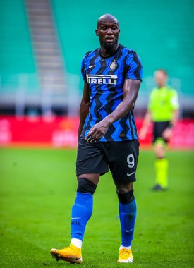 FC Internazionale 'den Romelu Lukaku, FC Internazionale - FC Internazionale - AC Pisa 1909, San Siro Stadyumu - Fotoğraf Fabrizio Carabelli / LM