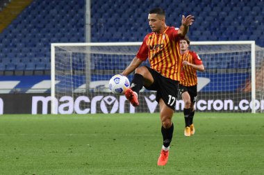 Gianluca caprari (benevento), İtalya 'nın Cenova kentinde Sampdoria-Benevento maçında, 26 Eylül 2020 - LM / Danilo Vigo