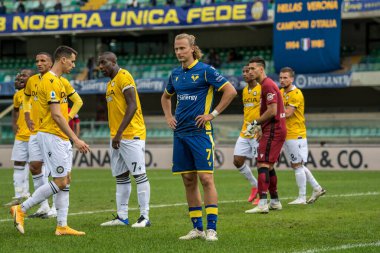 Antonin Barak (hellas verona fc), 27 Eylül 2020 'de İtalya' nın Verona kentindeki Bentegodi Stadyumu 'nda Hellas Verona' ya karşı Udinese maçında
