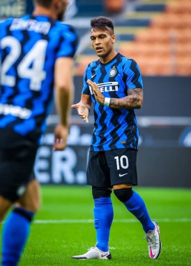 FC Internazionale 'den Lautaro Martnez, FC Internazionale - FC Internazionale - AC Pisa 1909, San Siro Stadyumu - Fotoğraf Fabrizio Carabelli / LM 