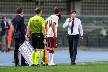 Paulo Fonseca (Roma koçu), 19 Eylül 2020 'de İtalya' nın Verona kentindeki Bentegodi Stadyumu 'nda Hellas Verona' ya karşı Roma maçında - LM / Alessio Marini