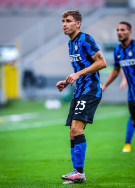 FC Internazionale 'den Nicolo Barella FC Internazionale - FC Internazionale - San Siro Stadyumu' nda 19 Eylül 2020 - Fotoğraf Fabrizio Carabelli / LM