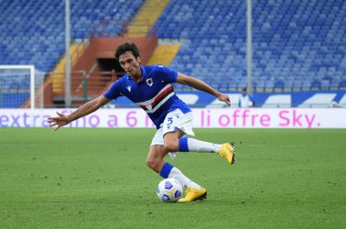Tommaso augello (sampdoria) İtalya 'nın Cenova kentinde Sampdoria-Benevento maçında, 26 Eylül 2020 - LM / Danilo Vigo