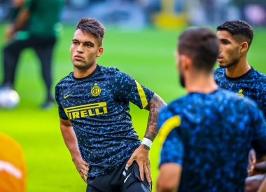 FC Internazionale 'den Lautaro Martnez, FC Internazionale - FC Internazionale - AC Pisa 1909, San Siro Stadyumu - Fotoğraf Fabrizio Carabelli / LM 