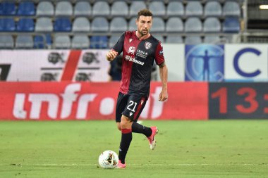 29 Temmuz 2020 'de İtalya' nın başkenti Cagliari 'deki Sardegna Arena' da Cagliari-Juventus maçında Cagliari Calcio 'nun artur iyonitası LM / Luigi Canu