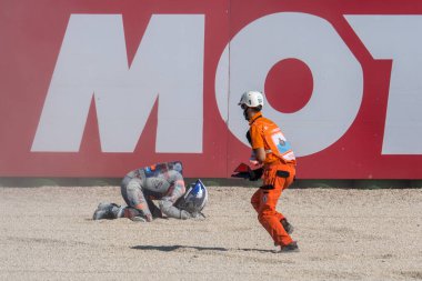 Miguel Oliveira 'nın kazası - San Marino ve Riviera di Rimini Grand Prix' sinde Red Bull ktm Tech 3 - Misano Marco Simoncelli World Circuit 'de ücretsiz uygulama 3, Misano adriatico (rn), İtalya, 19 Eylül 2020 - LM / Alessio Marini