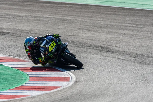 Valentino Rossi Monster Energy Yamaha Motogp Grand Prix San Marino — стоковое фото