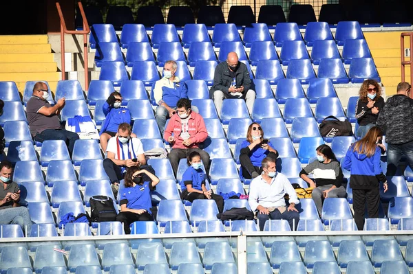 Fans Ammessi Partita Sezione Distinti Dello Stadio Sampdoria Benevento Genova — Φωτογραφία Αρχείου