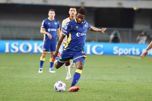 Verona, İtalya 'da Hellas Verona-AS Roma davasında adrien tameze (verona) 19 Eylül 2020 - LM / Alessio Tarpini