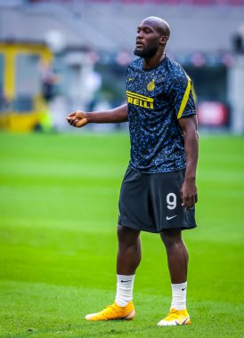 FC Internazionale 'den Romelu Lukaku, FC Internazionale - FC Internazionale - AC Pisa 1909, San Siro Stadyumu - Fotoğraf Fabrizio Carabelli / LM