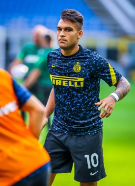 FC Internazionale 'den Lautaro Martnez, FC Internazionale - FC Internazionale - AC Pisa 1909, San Siro Stadyumu - Fotoğraf Fabrizio Carabelli / LM 