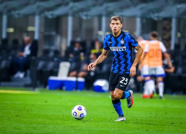 FC Internazionale 'den Nicolo Barella FC Internazionale - FC Internazionale - San Siro Stadyumu' nda 19 Eylül 2020 - Fotoğraf Fabrizio Carabelli / LM