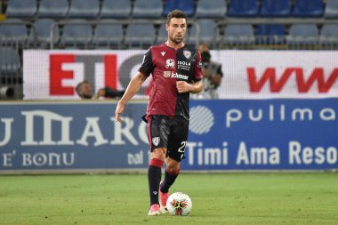 29 Temmuz 2020 'de İtalya' nın başkenti Cagliari 'deki Sardegna Arena' da Cagliari-Juventus maçında Cagliari Calcio 'nun artur iyonitası LM / Luigi Canu