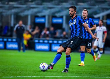 FC Internazionale 'den Roberto Gagliardini FC Internazionale Sezon öncesi 2020 / 21 FC Internazionale vs AC Pisa 1909, San Siro Stadyumu, İtalya 19 Eylül 2020 - Fotoğraf Fabrizio Carabelli / LM