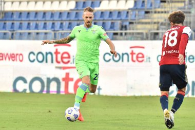26 Eylül 2020 - LM / Luigi Canu - Cagliari, İtalya 'da Cagliari-SS Lazio maçında Lazio' lu Manuel Lazzari