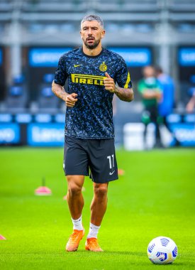 FC Internazionale 'den Aleksandar Kolarov, FC Internazionale - FC Internazionale - AC Pisa 1909, San Siro Stadyumu - Fotoğraf Fabrizio Carabelli / LM