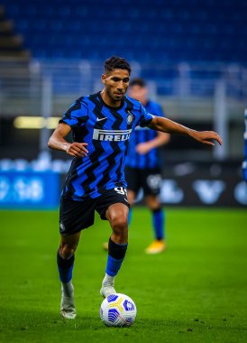 FC Internazionale 'den Achraf Hakimi FC Internazionale - FC Internazionale - AC Pisa 1909, San Siro Stadyumu - Fotoğraf Fabrizio Carabelli / LM