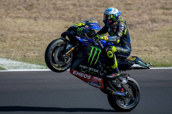 Valentino Rossi Monstre Énergie Yamaha Motogp Lors Grand Prix Saint — Photo