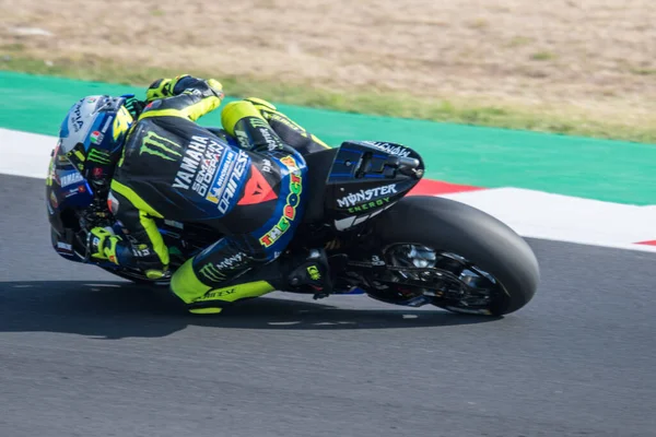 Valentino Rossi Potwór Energii Yamaha Motogp Podczas Grand Prix San — Zdjęcie stockowe