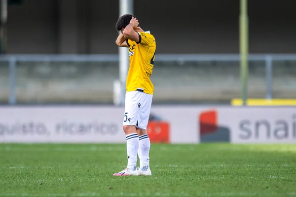 Zklamání William Troost Ekong Udinese Calcio Během Hellas Verona Udinese — Stock fotografie