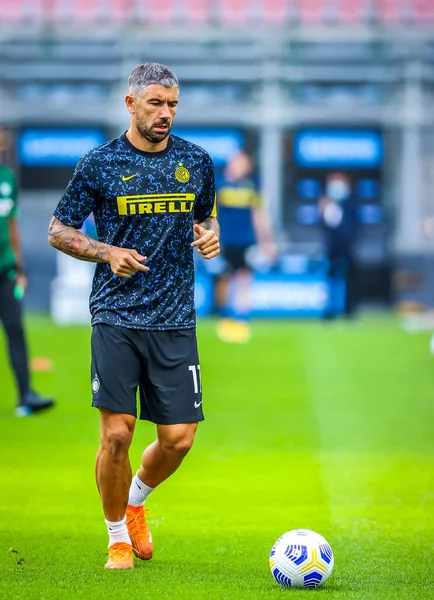 FC Internazionale 'den Aleksandar Kolarov, FC Internazionale - FC Internazionale - AC Pisa 1909, San Siro Stadyumu - Fotoğraf Fabrizio Carabelli / LM