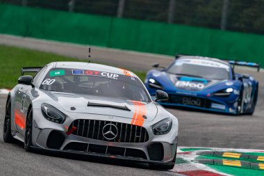 #60 Antonio Coimbra ve Luis Silva (gt cup - spor ve sen) Mercedes amg gt4 hp 2019 Uluslararası GT Açık Euroformula Açık Monza, İtalya, 27 Eylül 2020 - LM / Luca Rossini
