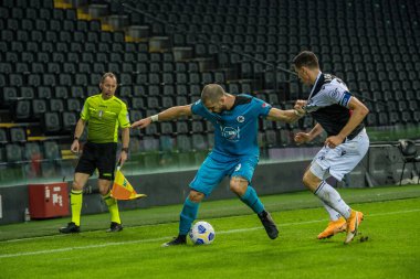 Udinese ile Spezia arasındaki Udinese maçında (spezia calcio) Udine, İtalya 'daki Dacia Stadyumu Friuli Udine' de, 30 Eylül 2020 - LM / Alessio Marini