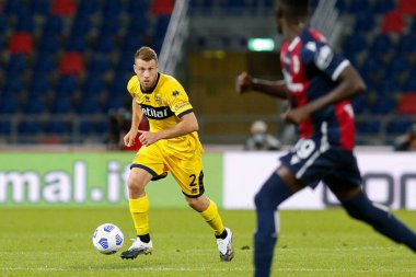 Simone iacoponi (parma calcio 1913), İtalya 'nın Bologna şehrindeki Dall & # 39; Ara Stadyumu' nda Parma 'ya karşı açılan davada, 28 Eylül 2020 - LM / Francesco Scaccianoce