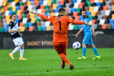 Jeroen Zoet 'nin (spezia calcio) Udinese vs Spezia' da Udine, İtalya 'daki Dacia Stadyumu Friuli Udine' de çekimleri, 30 Eylül 2020 - LM / Alessio Marini