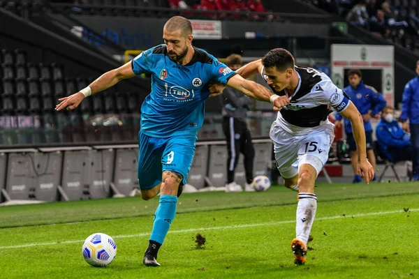 Udinese vs Spezia, İtalya 'nın Udine kentindeki Dacia Stadyumu Friuli Udine' de 30 Eylül 2020 - LM / Alessio Marini