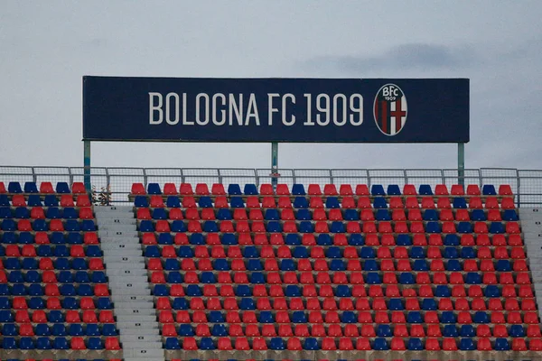 Bologna Flaması Logosu Talya Nın Bologna Kentindeki Dall Ara Stadyumu — Stok fotoğraf
