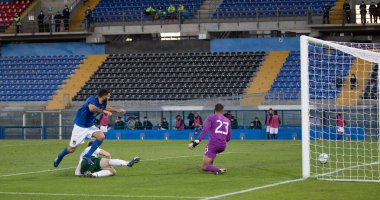 Avrupa elemeleri sırasında 2-0 Patrick Cutrone İtalya - İtalya 'nın pisa şehrinde U21' e karşı İrlanda maçı, 13 Ekim 2020 - LM / Valentina Giannettoni